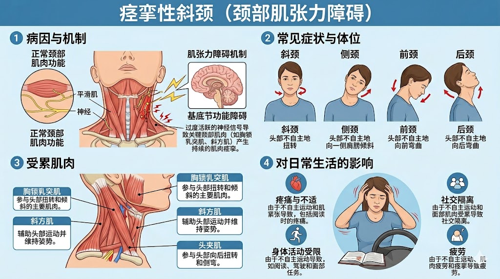痉挛性斜颈 痉挛性斜颈