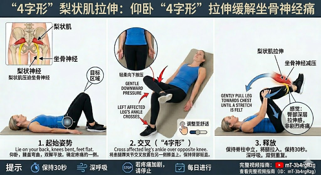 Figure 4 piriformis stretch CH Figure 4 piriformis stretch CH